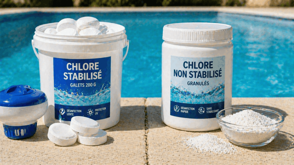 Chlore stabilisé ou non stabilisé