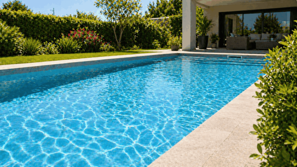 Piscine en plein air moderne