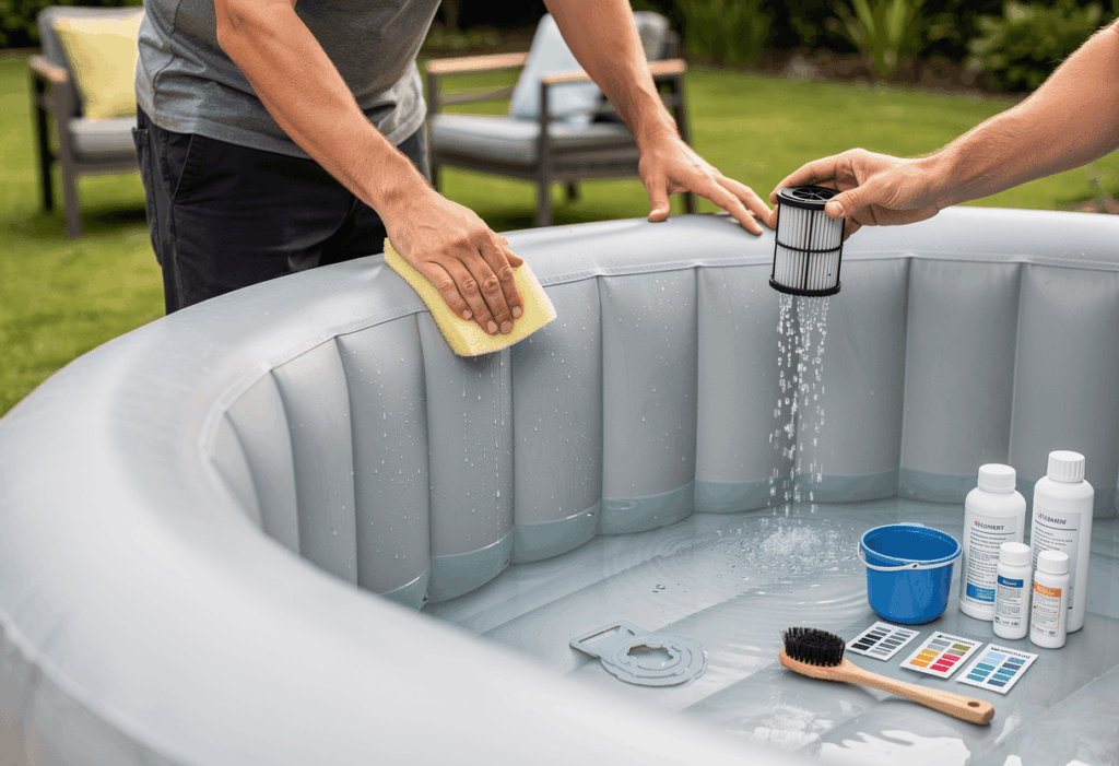 Pourquoi un spa gonflable demande plus d'attention qu'une piscine
