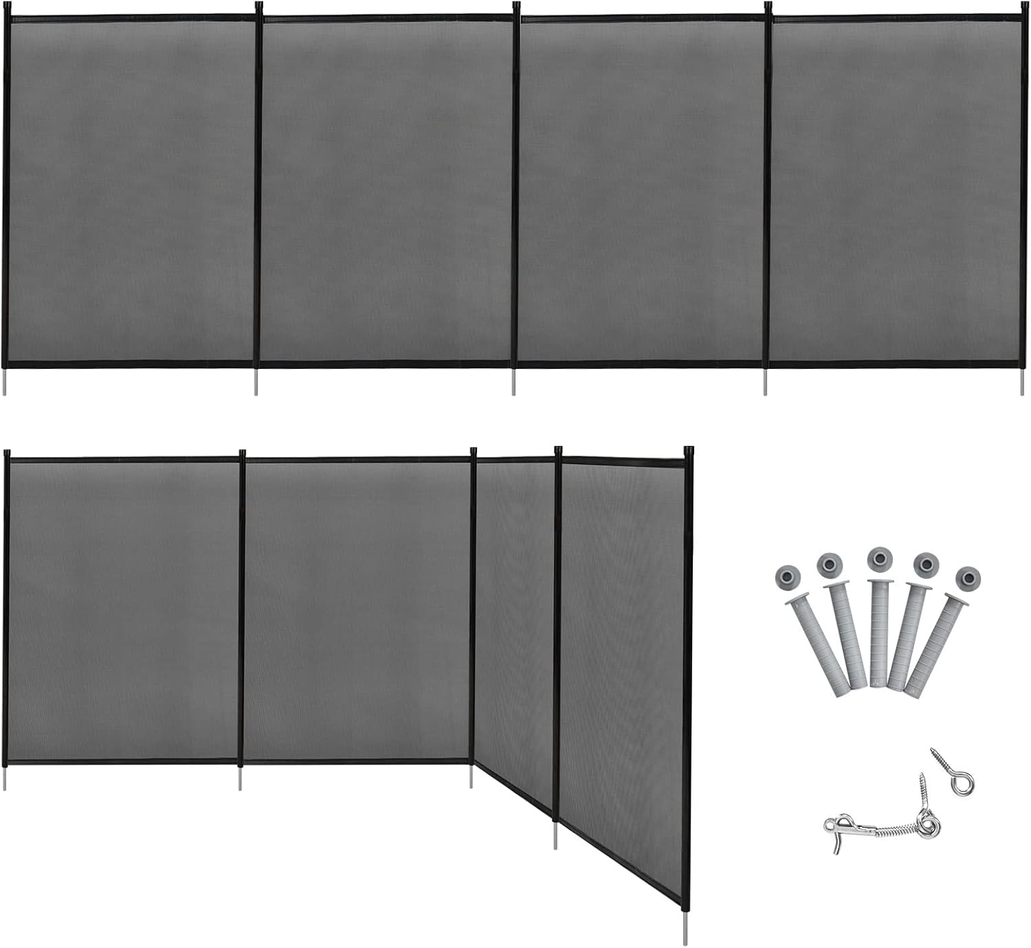 Barrière piscine GOPLUS pliable 360 x 125 cm