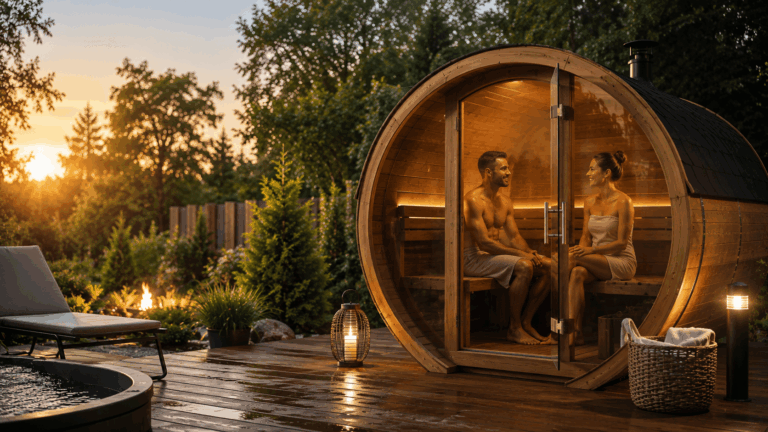 Expérience bien-être dans un sauna de jardin