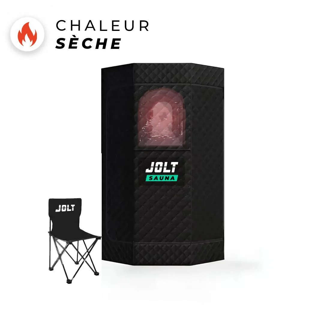 Jolt Sauna cabine portable pliable chaleur sèche 75 degrés