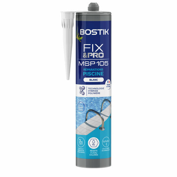 Bostik Fix&Pro MSP 105 Réparations Piscine cartouche 290 ml