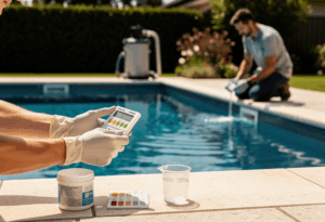 Contrôle du taux de chlore dans une piscine
