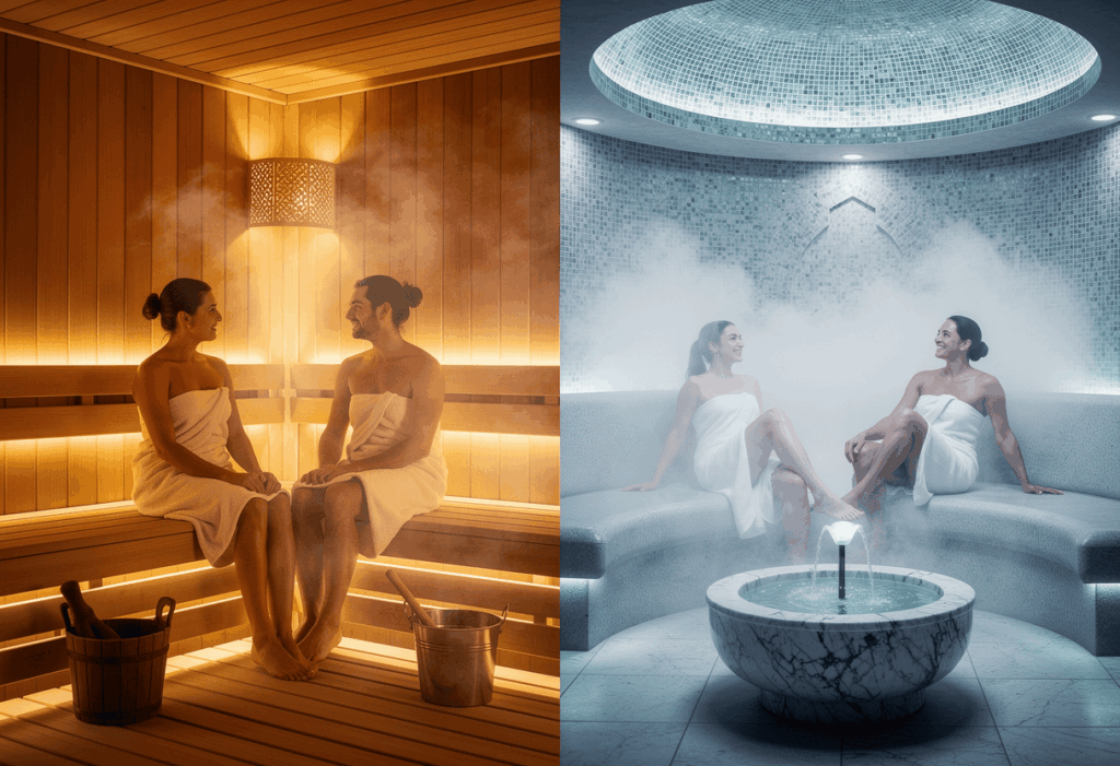 Expérience bien-être en sauna et hammam