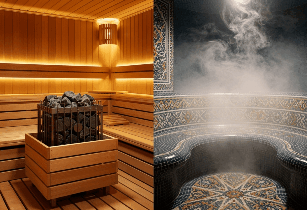 Les différences concrètes entre sauna et hammam