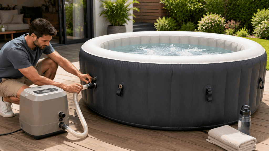 Peut-on regonfler un spa Intex déjà rempli d'eau