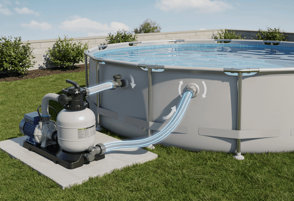 Schéma de branchement pour piscine hors sol