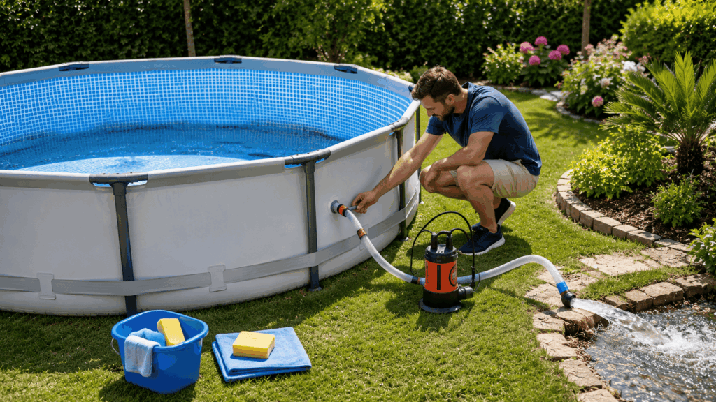 Vidanger sa piscine hors sol étape par étape