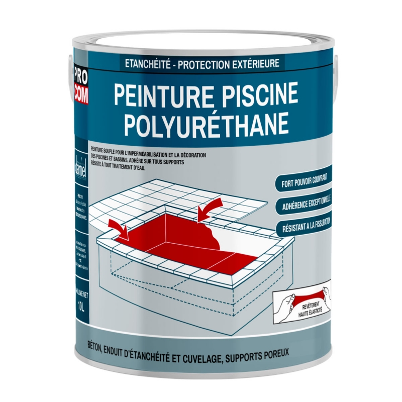 PROCOM Peinture Piscine Béton polyuréthane