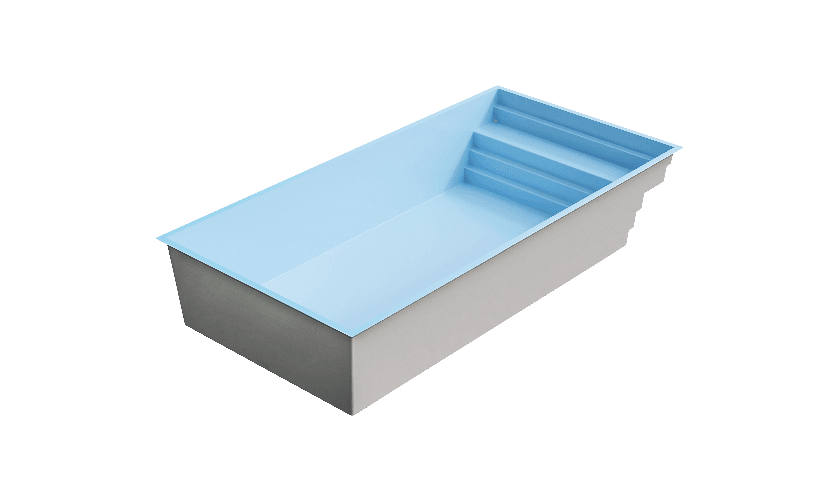 Génération Piscine coque polyester fabricant français Carbone Pure