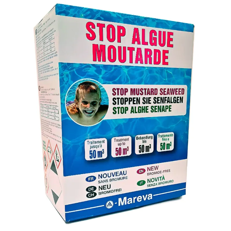 Mareva Stop Algue Moutarde kit complet anti-algue moutarde piscine