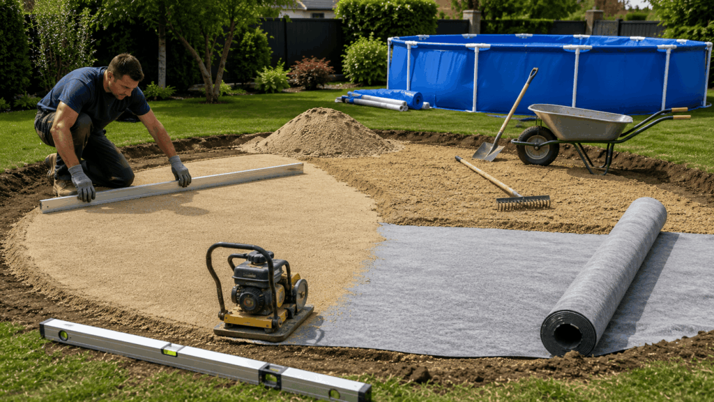 Comment poser le lit de sable étape par étape