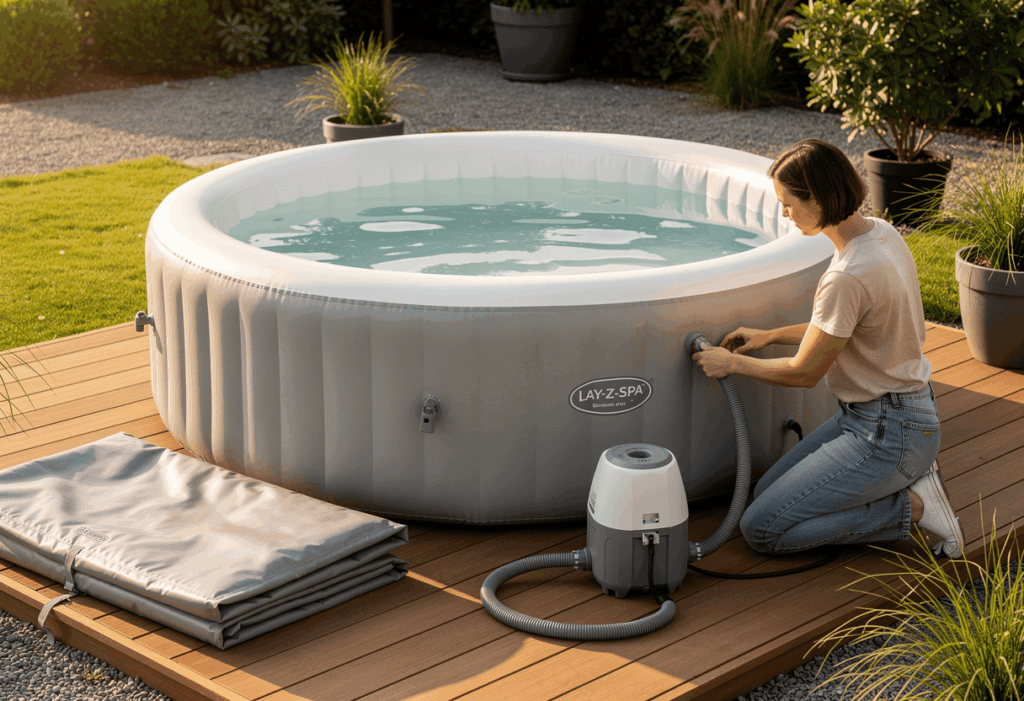 Comment regonfler un Lay-Z-Spa déjà rempli d'eau
