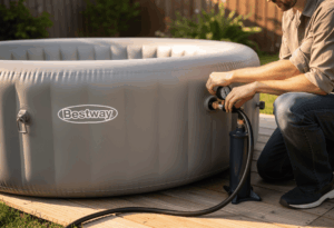 Gonflage d'un spa Bestway