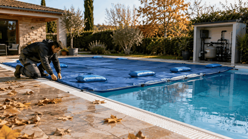 Hivernage général d’une piscine au sel