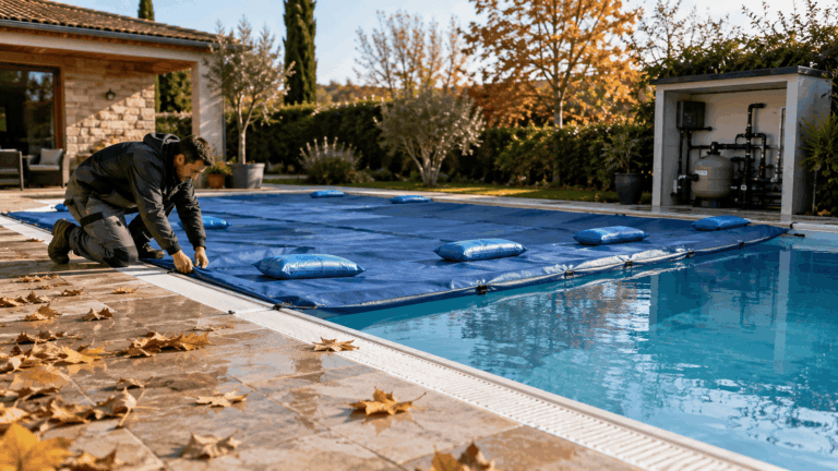 Hivernage général d’une piscine au sel
