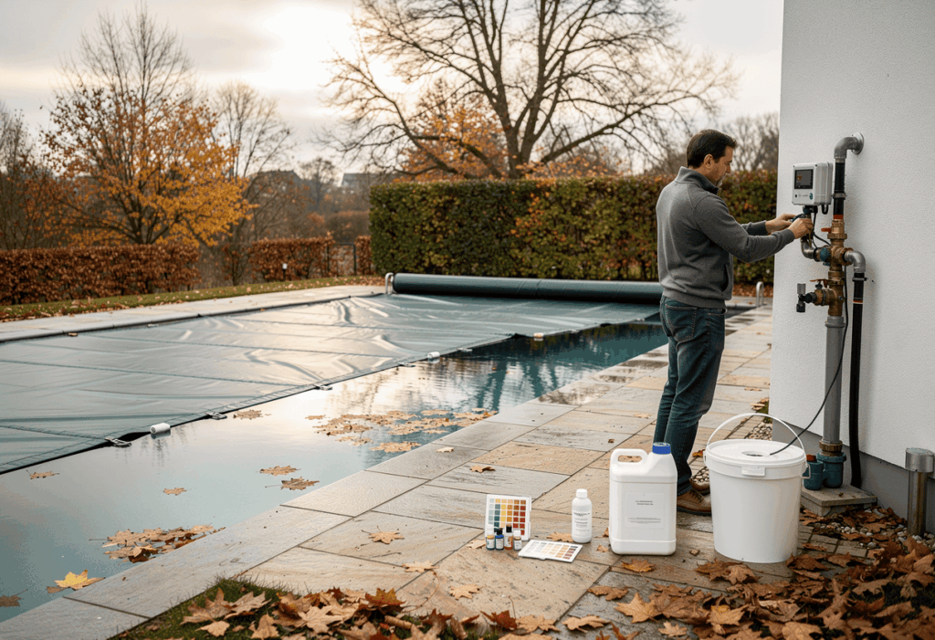 Piscine au sel ce qui change pour l'hiver