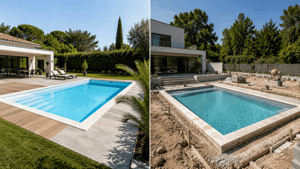 Piscine coque vs piscine béton le comparatif prix