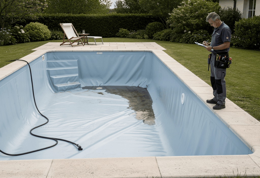 Pourquoi vider une piscine liner est risqué