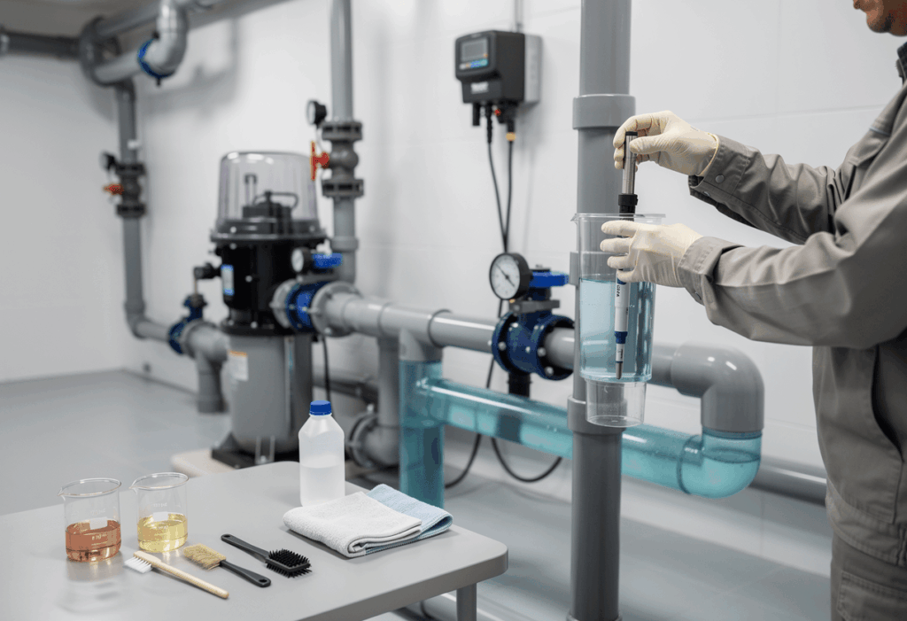 Sonde pH et système de régulation de piscine