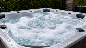 Spa avec mousse excessive